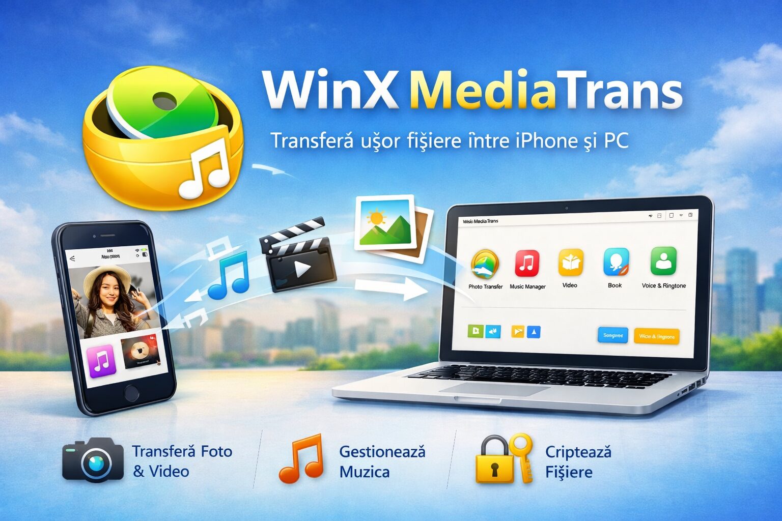 WinX MediaTrans - Licență pe viață - În prezent, există destul de multe programe care te ajută să extragi date de pe dispozitive iOS pe un PC sau laptop, și invers. Pe lângă iTunes, mai pot fi menționate aplicații precum 3uTool, etc., dar există un alt software foarte bun care te ajută să copiezi muzică și videoclipuri ușor între calculator și telefon sau tabletă. Acest instrument se numește WinX MediaTrans.
